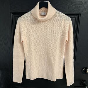 TSE Women’s Pure Cashmere Turtleneck Sweater Size M Peach